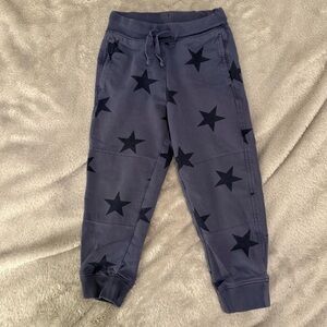 Primary Kids Star Pattern Joggers - Dark Blue - Size 4 EUC